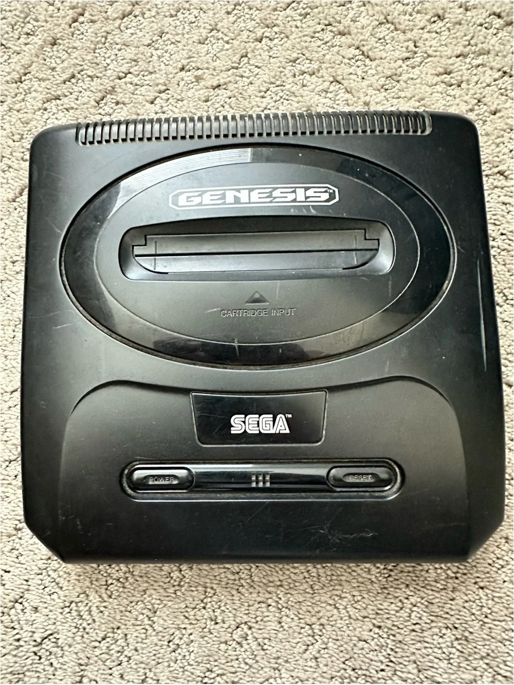 Sega Genesis Model 1 Console Model MK-1631 + King of the Monsters Game Untested